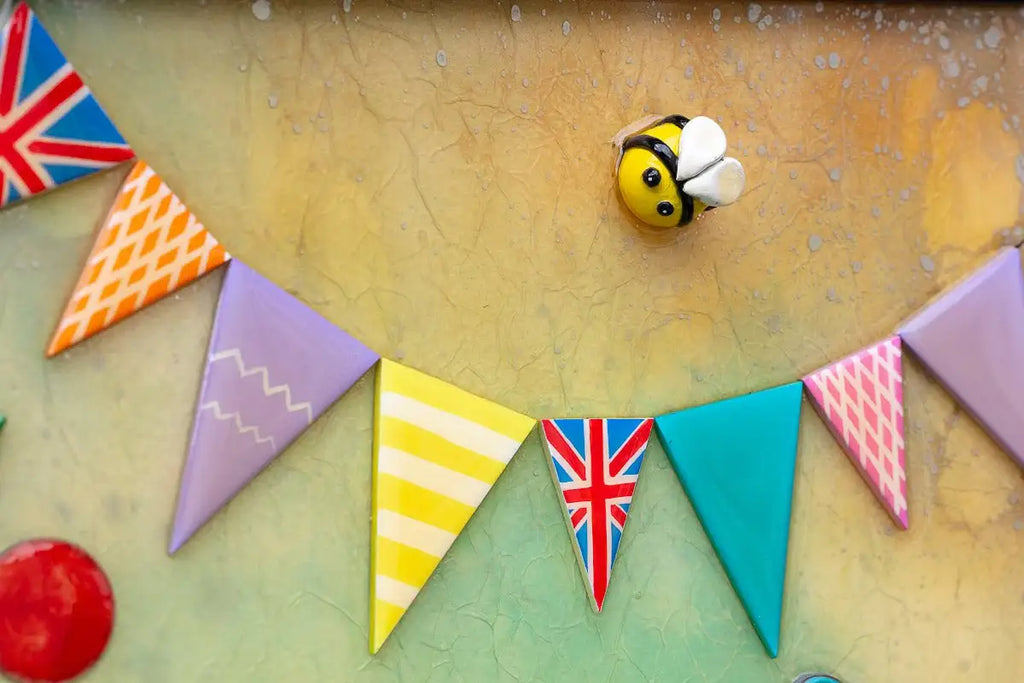 Invitation To Join Us At The Seraphine Slumber Pots High Tea - Original SOLD by artist Kerry Darlington - Wyecliffe Galleries