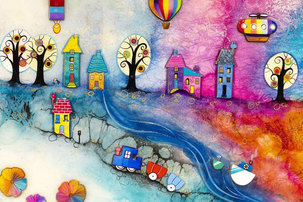 Jolly Valley - Original - SOLD by artist Kerry Darlington - Wyecliffe Galleries