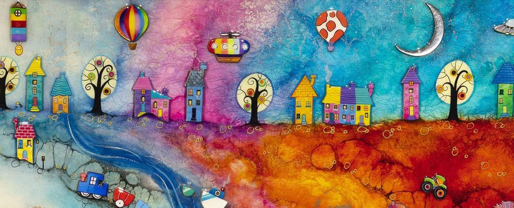 Jolly Valley - Original - SOLD by artist Kerry Darlington - Wyecliffe Galleries