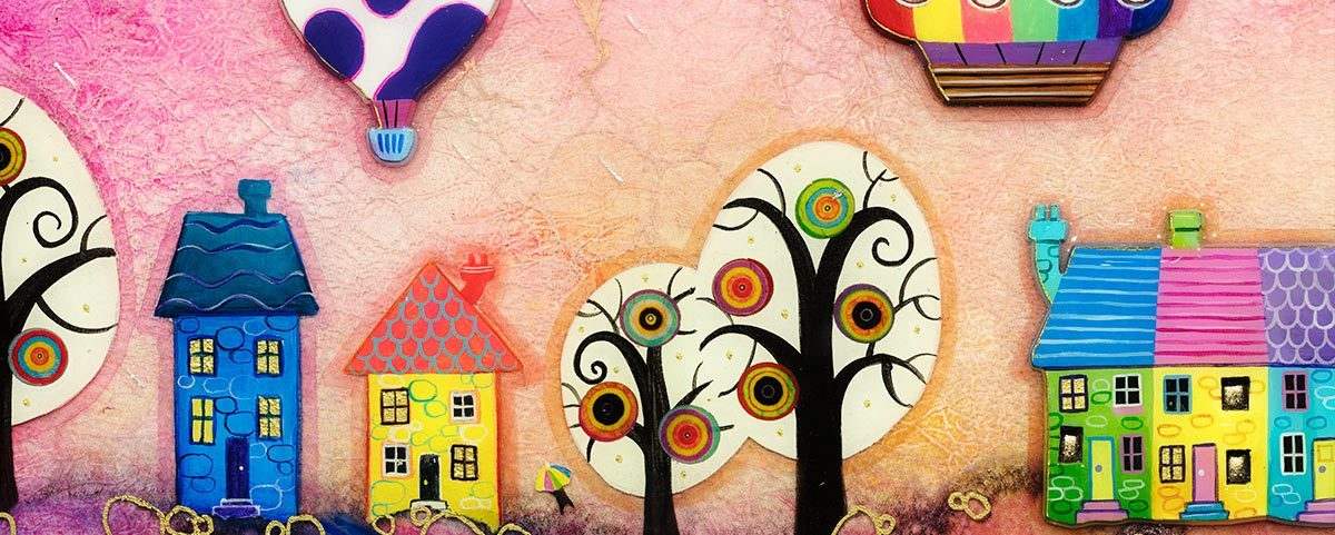 Jupiter Street - Original - SOLD by artist Kerry Darlington - Wyecliffe Galleries