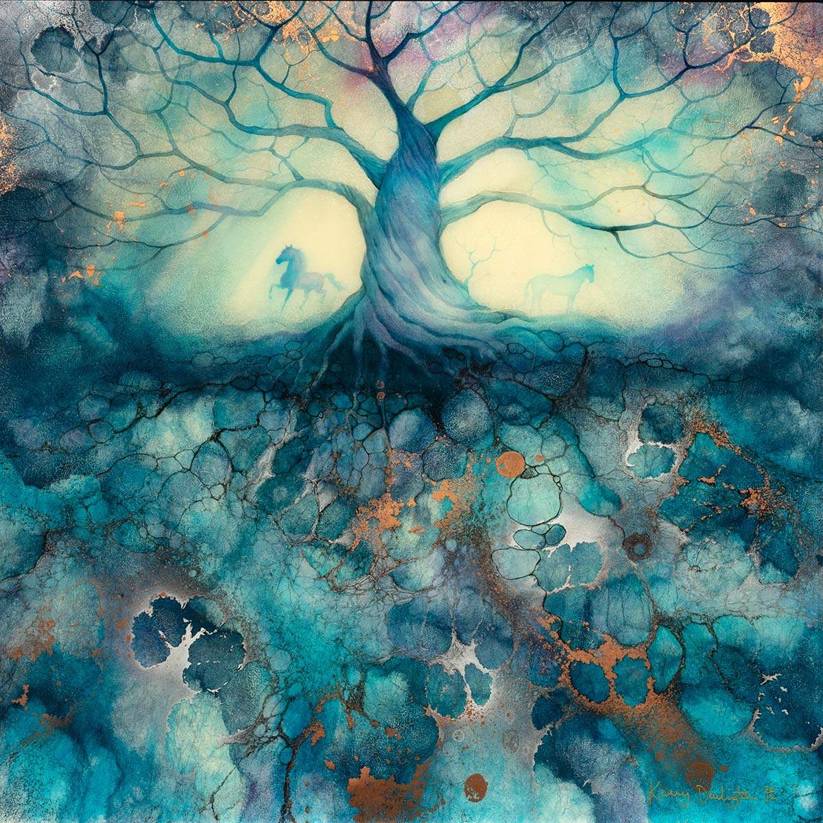 Kosha - Original - SOLD by artist Kerry Darlington - Wyecliffe Galleries