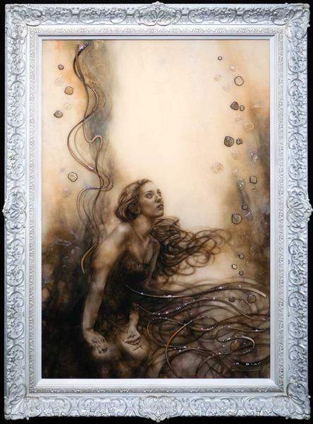 Lady of Shalott - Edition - SOLD by artist Kerry Darlington - Wyecliffe Galleries