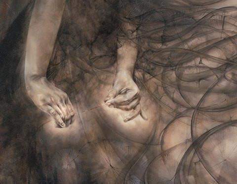 Lady of Shalott - Edition - SOLD by artist Kerry Darlington - Wyecliffe Galleries