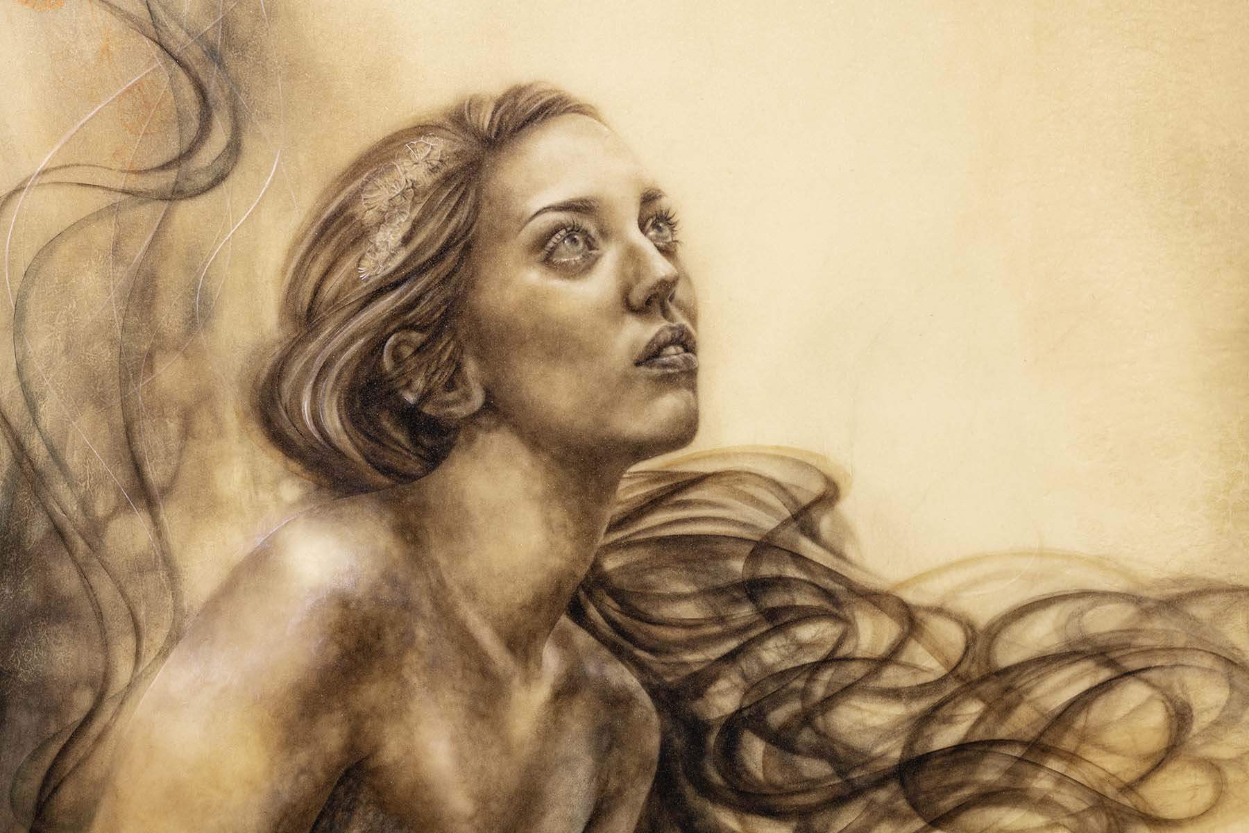 Lady of Shalott - Original by artist Kerry Darlington - Wyecliffe Galleries