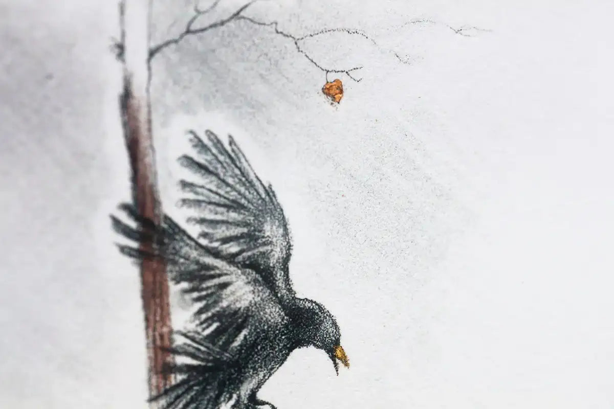 Learning to Fly - Rare Remarque Edition - SOLD by artist Kerry Darlington - Wyecliffe Galleries
