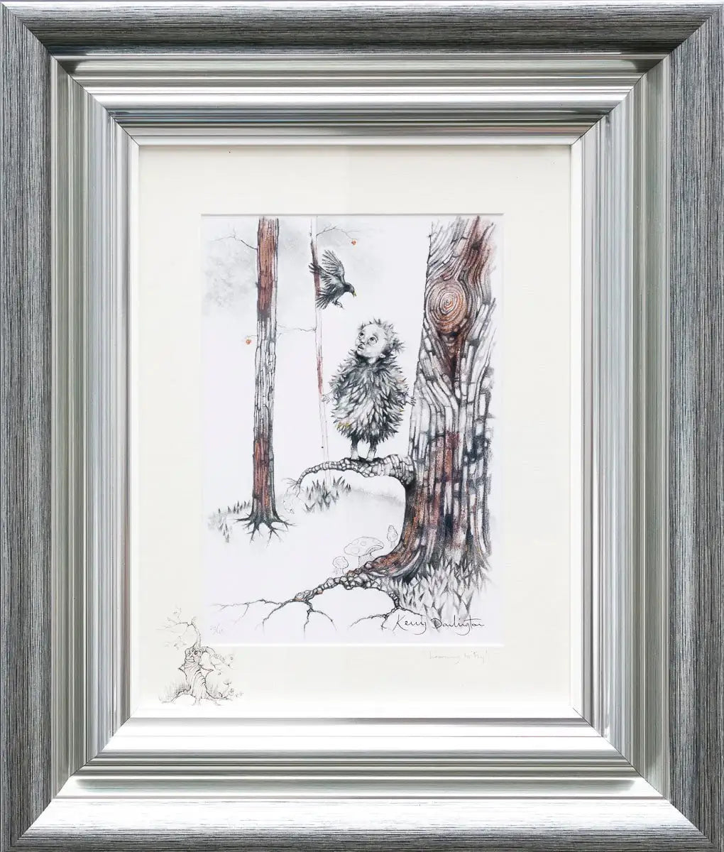 Learning to Fly - Rare Remarque Edition - SOLD by artist Kerry Darlington - Wyecliffe Galleries
