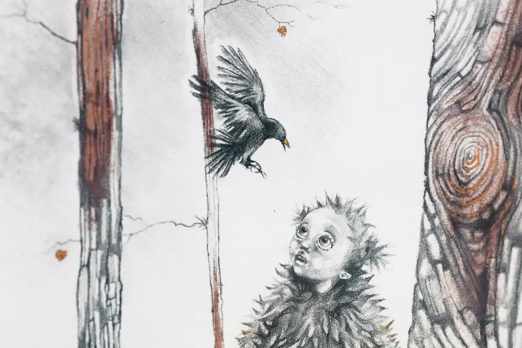 Learning to Fly - Rare Remarque Edition - SOLD by artist Kerry Darlington - Wyecliffe Galleries