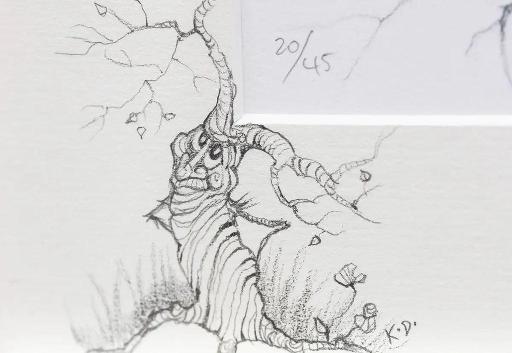 Learning to Fly - Rare Remarque Edition - SOLD by artist Kerry Darlington - Wyecliffe Galleries