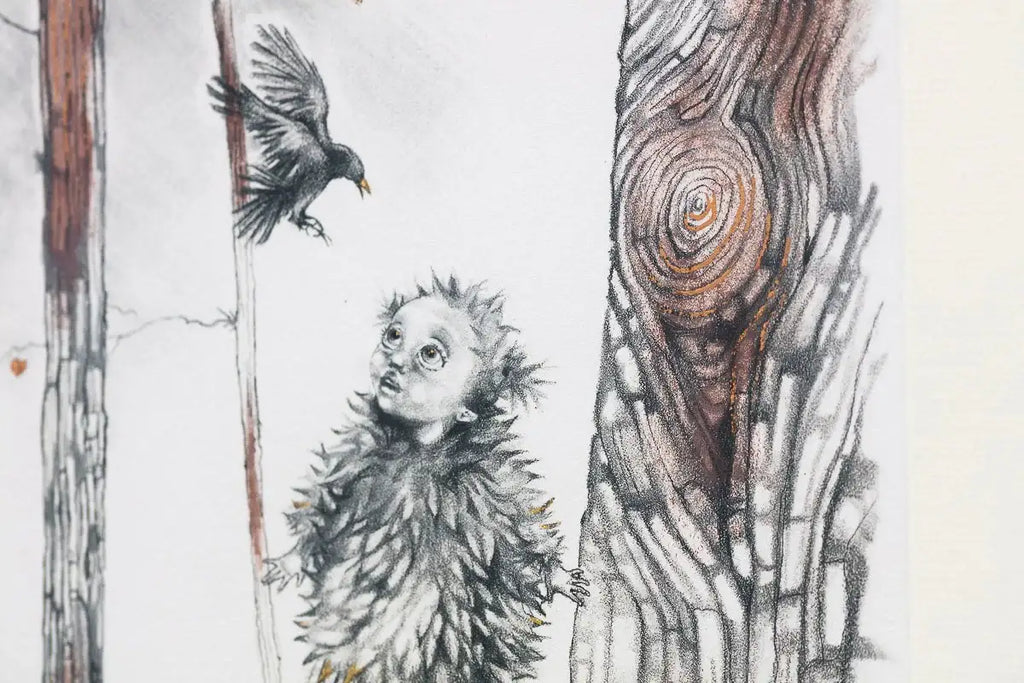 Learning to Fly - Rare Remarque Edition - SOLD by artist Kerry Darlington - Wyecliffe Galleries