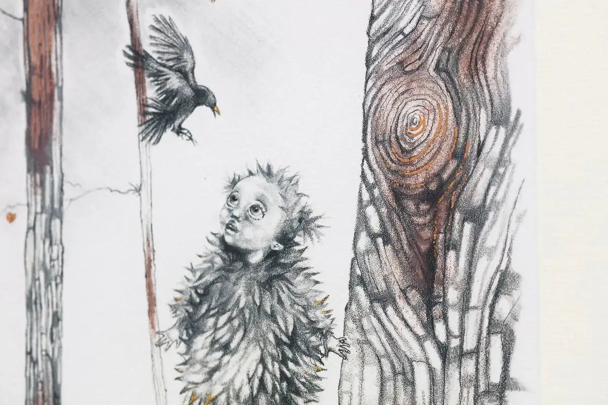 Learning to Fly - Rare Remarque Edition - SOLD by artist Kerry Darlington - Wyecliffe Galleries