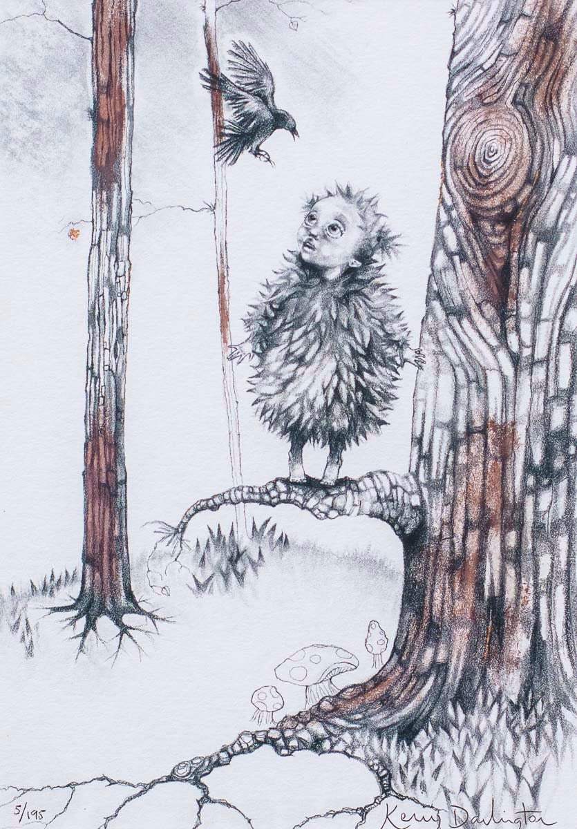 Learning to Fly (Sketch) - Standard Edition by artist Kerry Darlington - Wyecliffe Galleries