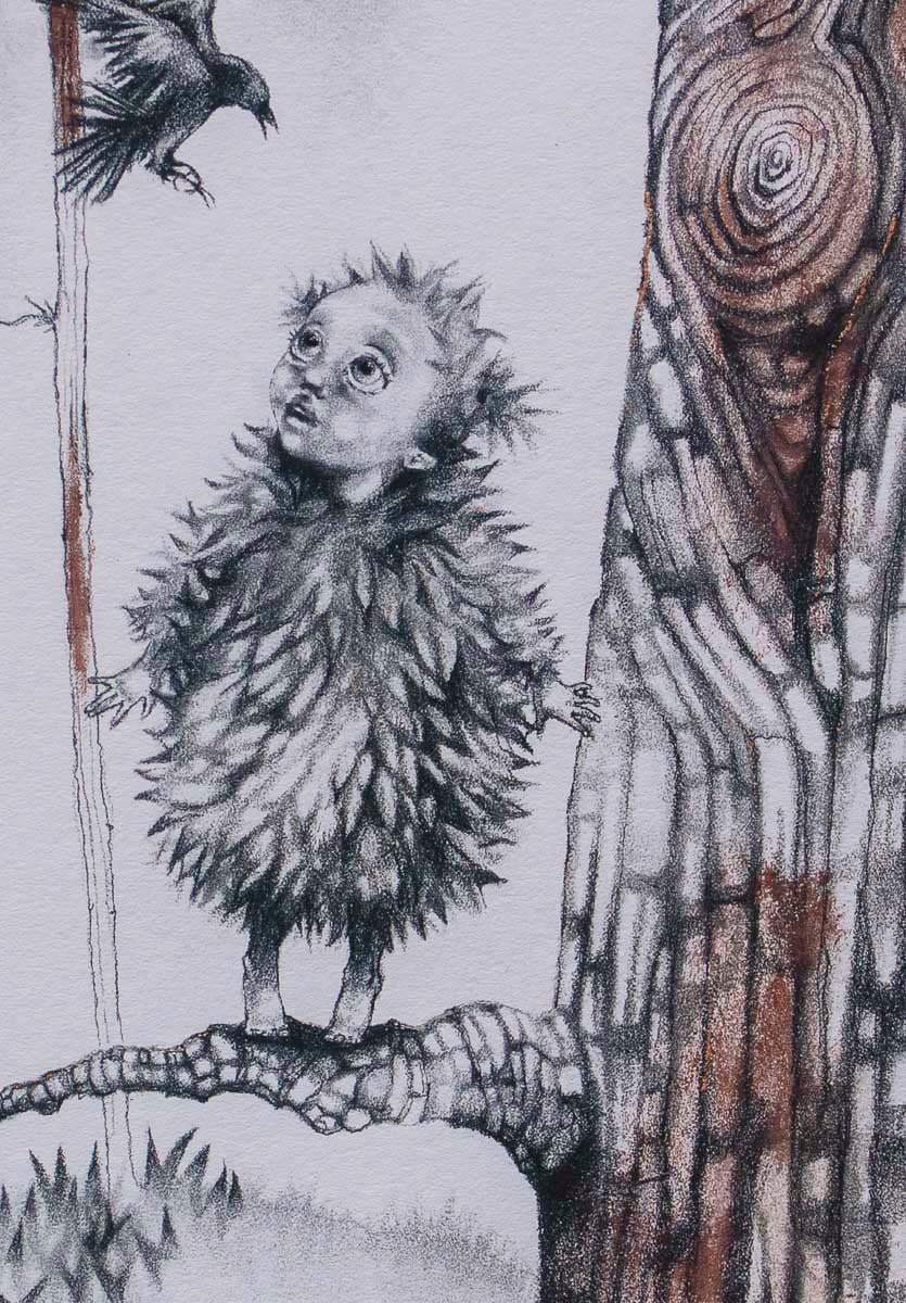 Learning to Fly (Sketch) - Standard Edition by artist Kerry Darlington - Wyecliffe Galleries