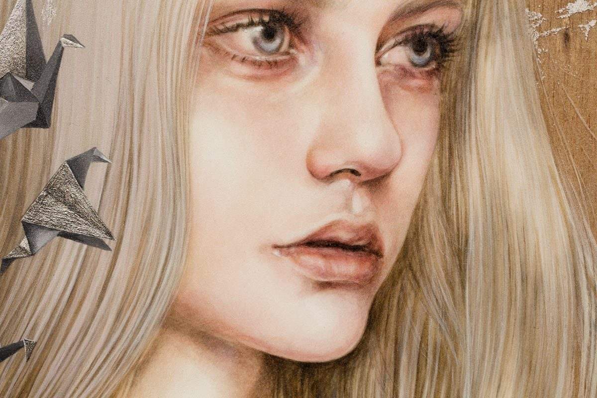 Life as Origami - Original - SOLD by artist Kerry Darlington - Wyecliffe Galleries