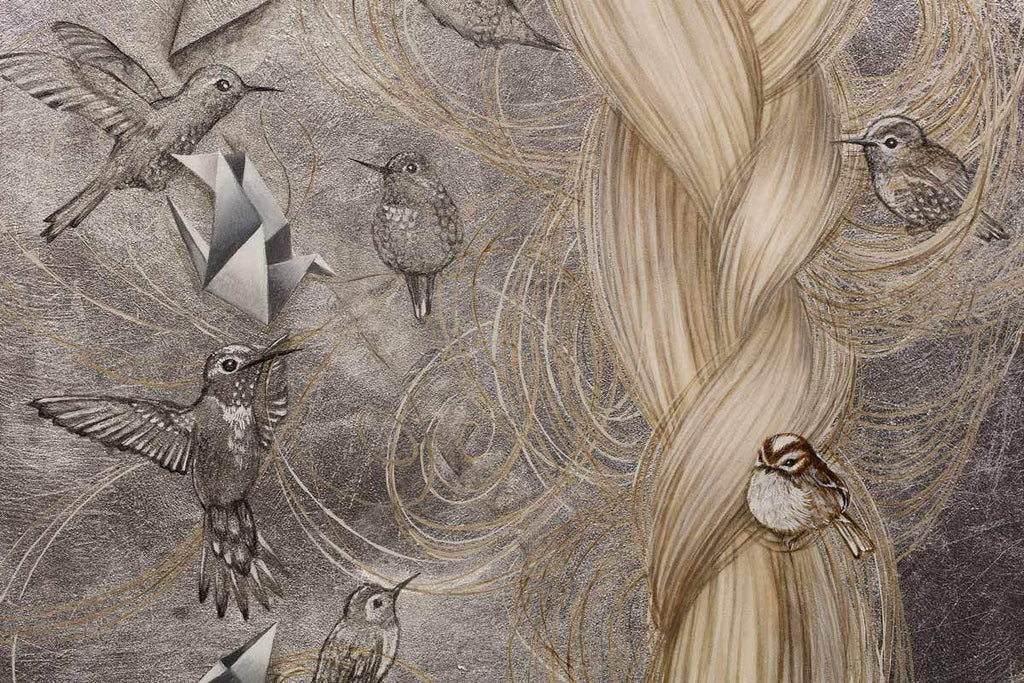 Life as Origami - Original - SOLD by artist Kerry Darlington - Wyecliffe Galleries