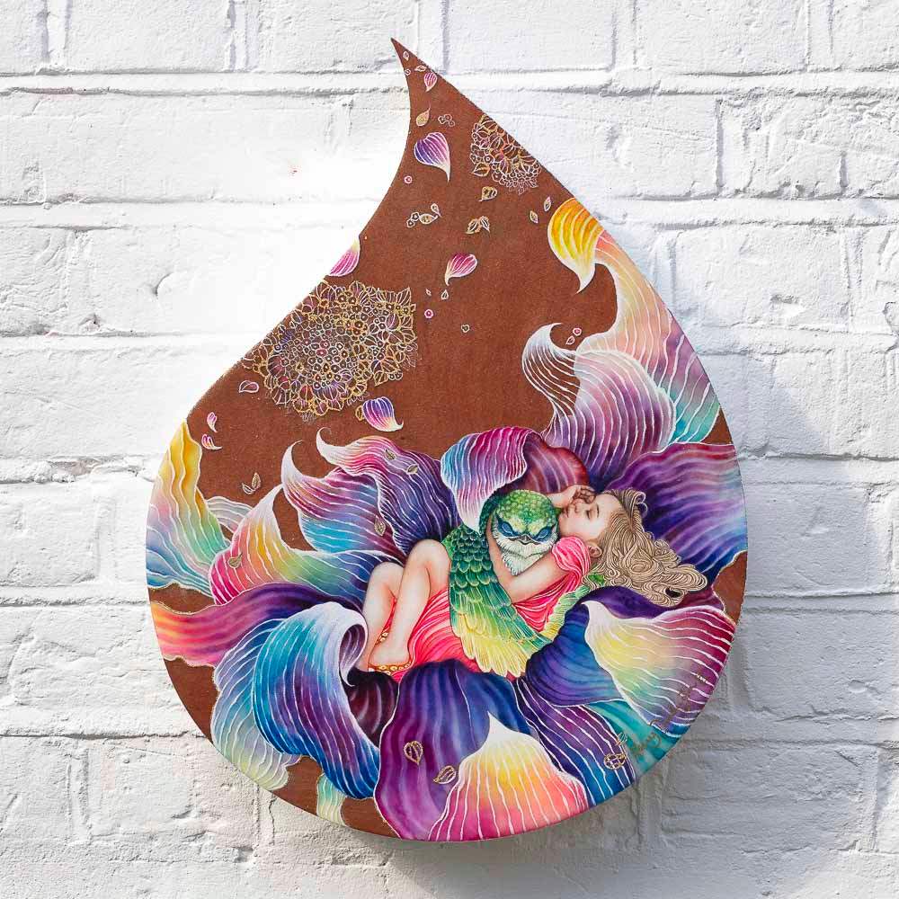 Little Dewdrop - Original - SOLD by artist Kerry Darlington - Wyecliffe Galleries