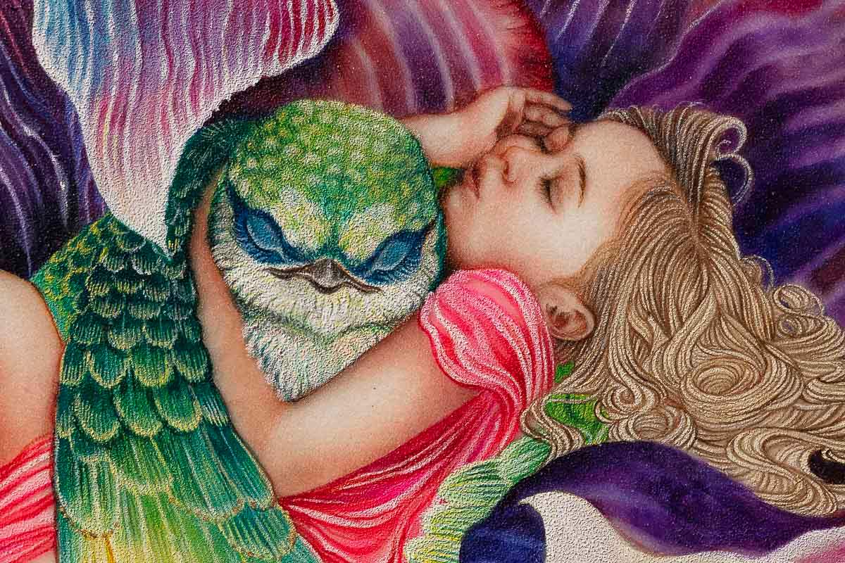 Little Dewdrop - Original - SOLD by artist Kerry Darlington - Wyecliffe Galleries