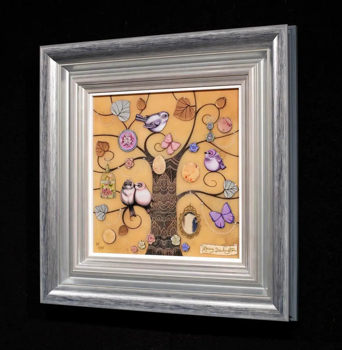 Little Lace Tree - Unique Edition by artist Kerry Darlington - Wyecliffe Galleries