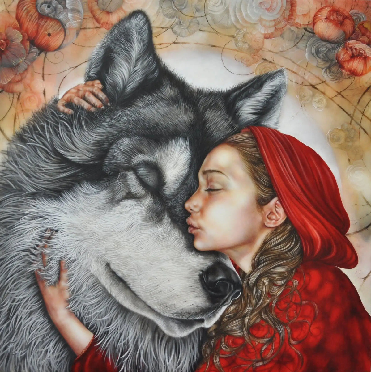 Little Red Riding Hood - Original SOLD by artist Kerry Darlington - Wyecliffe Galleries