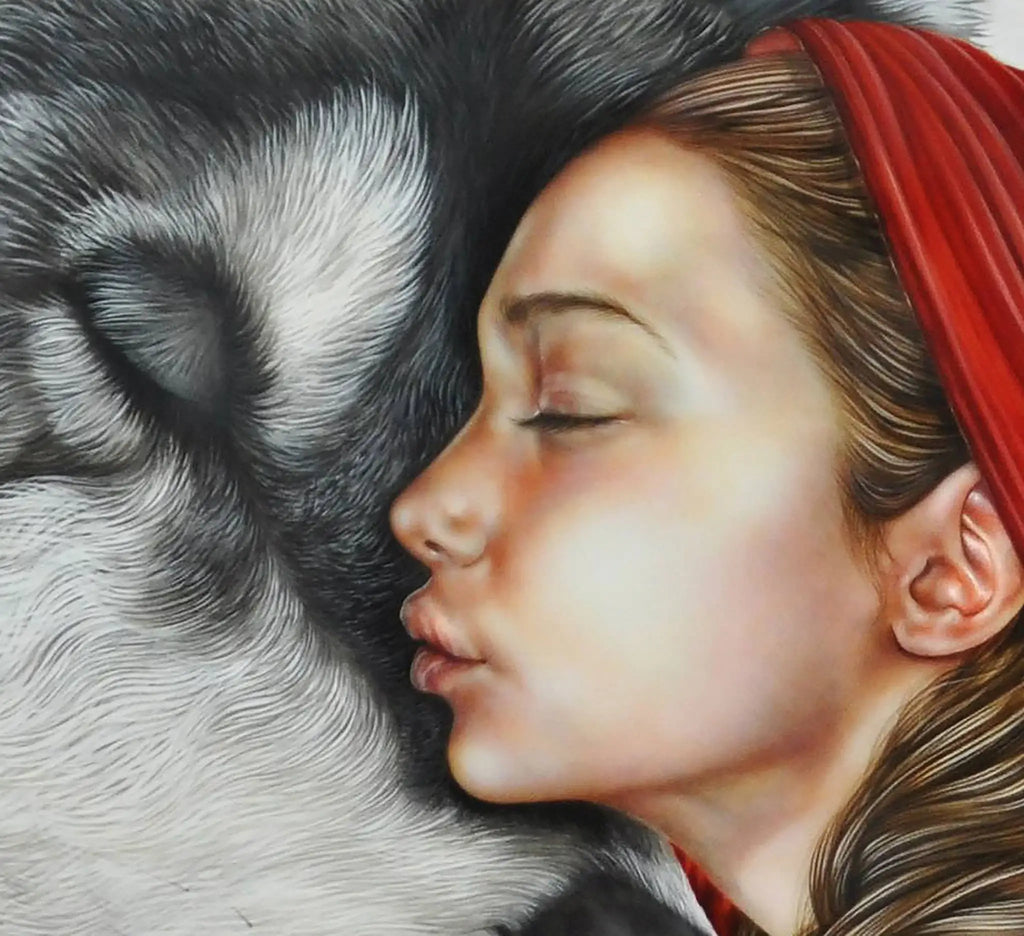 Little Red Riding Hood - Edition - SOLD OUT by artist Kerry Darlington - Wyecliffe Galleries