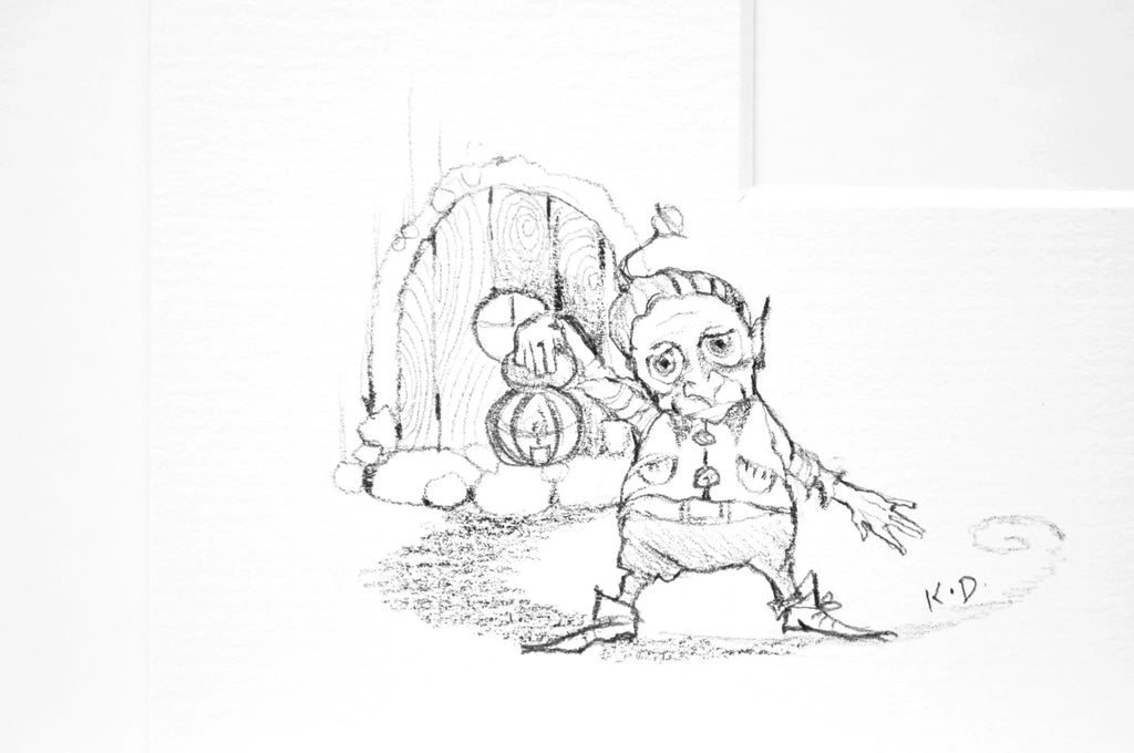 Little Tree Spirit - Rare Remarque - SOLD OUT by artist Kerry Darlington - Wyecliffe Galleries