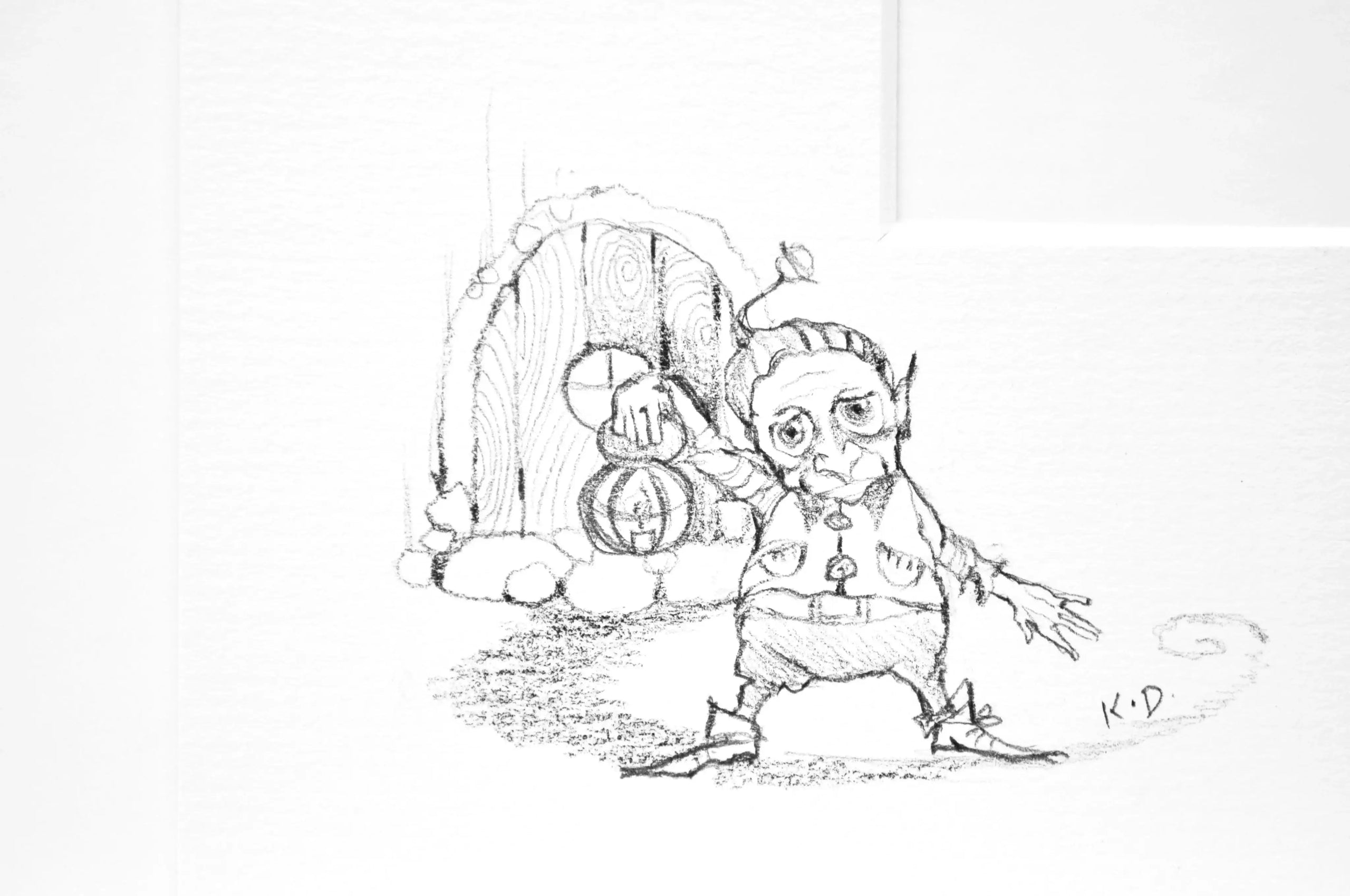 Little Tree Spirit - Rare Remarque - SOLD OUT by artist Kerry Darlington - Wyecliffe Galleries