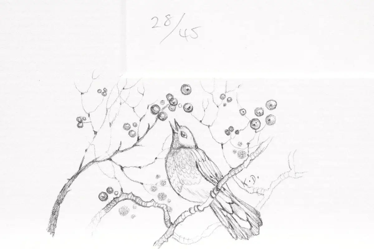 Little Tree Spirit - Rare Remarque - SOLD OUT by artist Kerry Darlington - Wyecliffe Galleries
