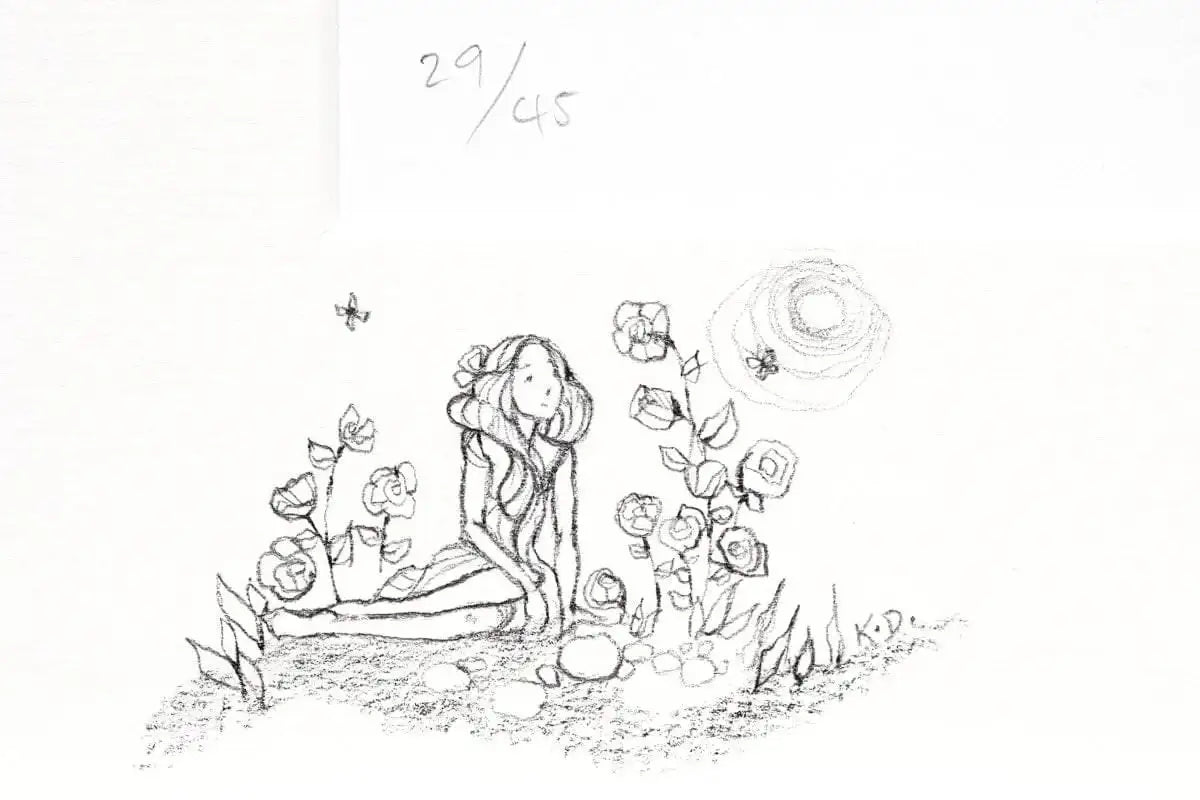 Little Tree Spirit - Rare Remarque - SOLD OUT by artist Kerry Darlington - Wyecliffe Galleries