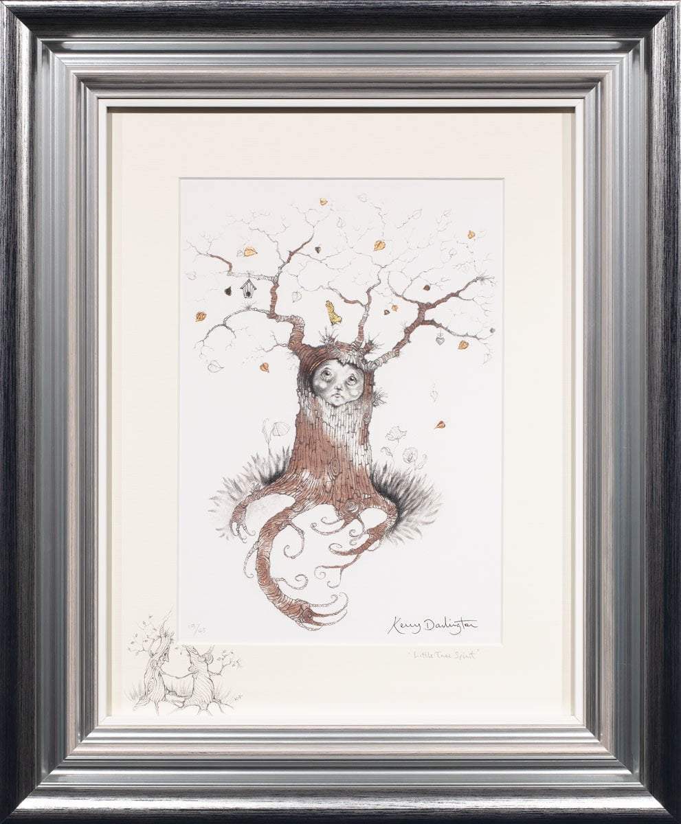 Little Tree Spirit - Rare Remarque - SOLD OUT by artist Kerry Darlington - Wyecliffe Galleries