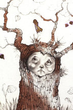 Little Tree Spirit (Sketch) - Unique Edition by artist Kerry Darlington - Wyecliffe Galleries