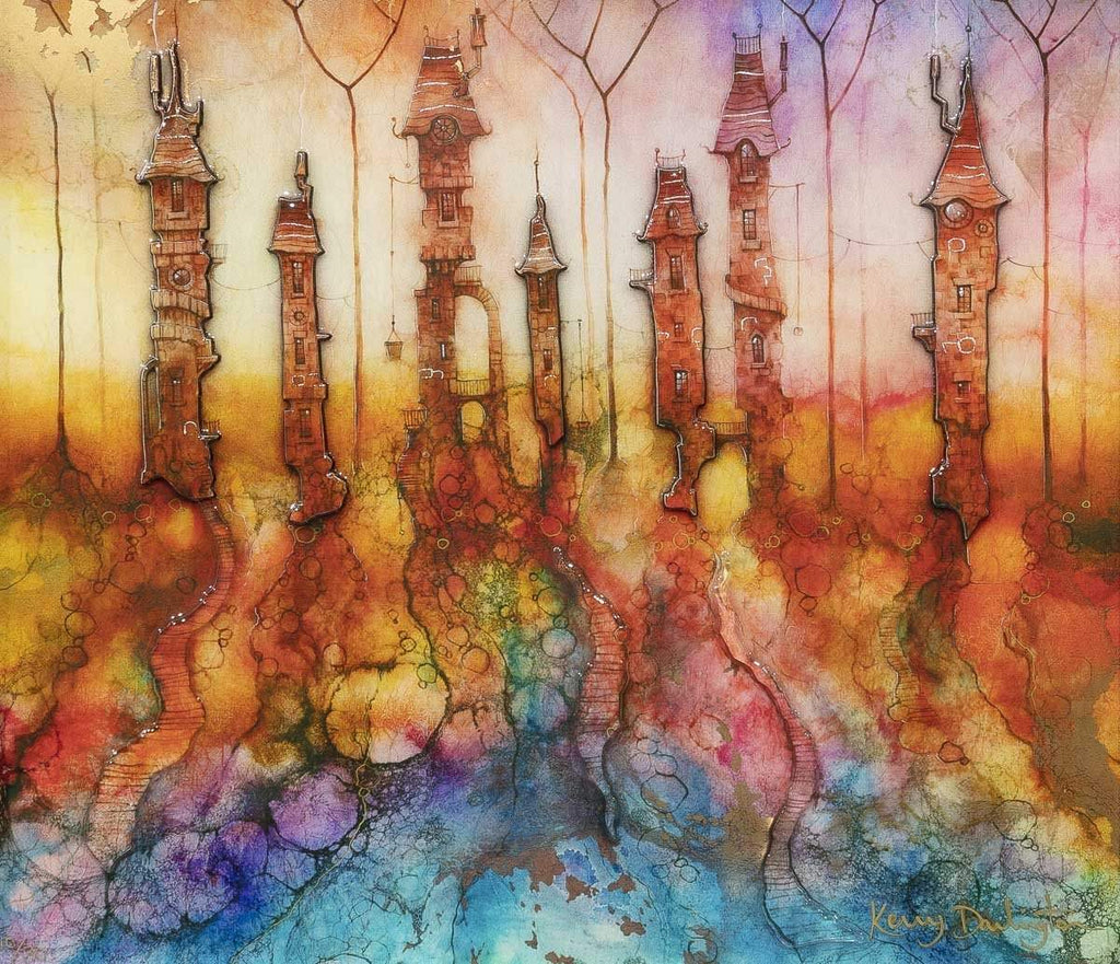 Little Wiccansville - Edition by artist Kerry Darlington - Wyecliffe Galleries