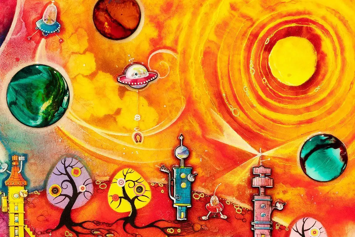 Lollipop Galaxy - Edition by artist Kerry Darlington - Wyecliffe Galleries