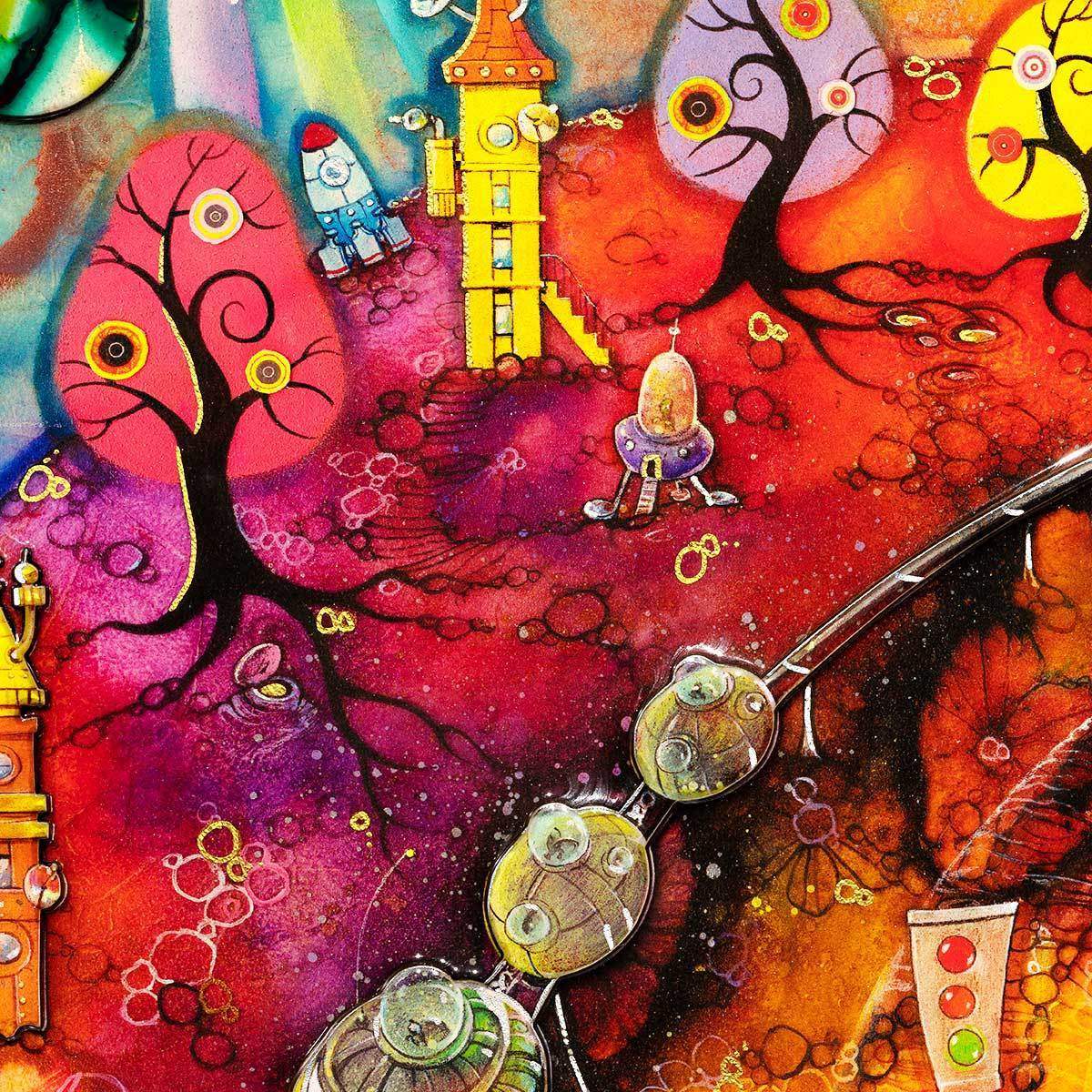 Lollipop Galaxy - Edition by artist Kerry Darlington - Wyecliffe Galleries