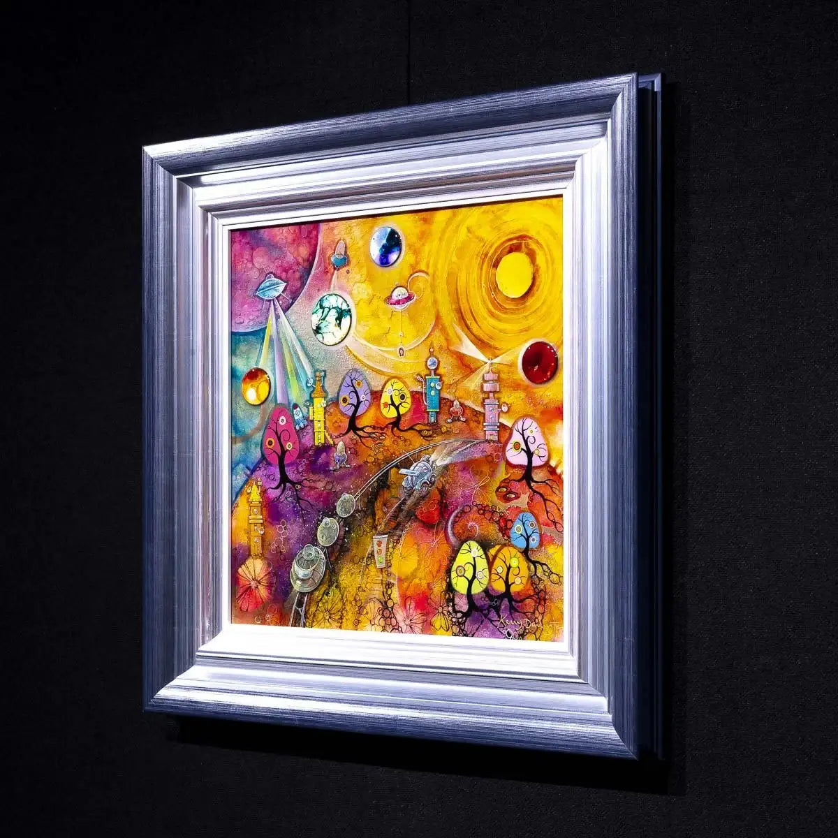 Lollipop Galaxy - Original - SOLD by artist Kerry Darlington - Wyecliffe Galleries