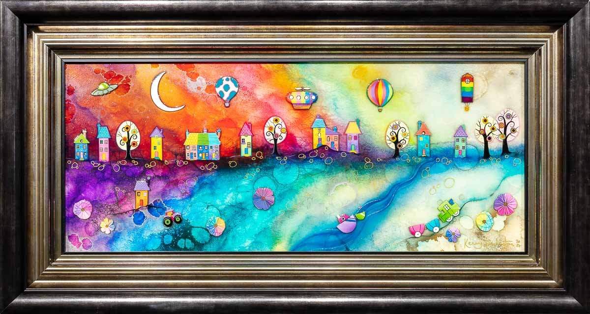 Lollipop Lane - Original - SOLD by artist Kerry Darlington - Wyecliffe Galleries