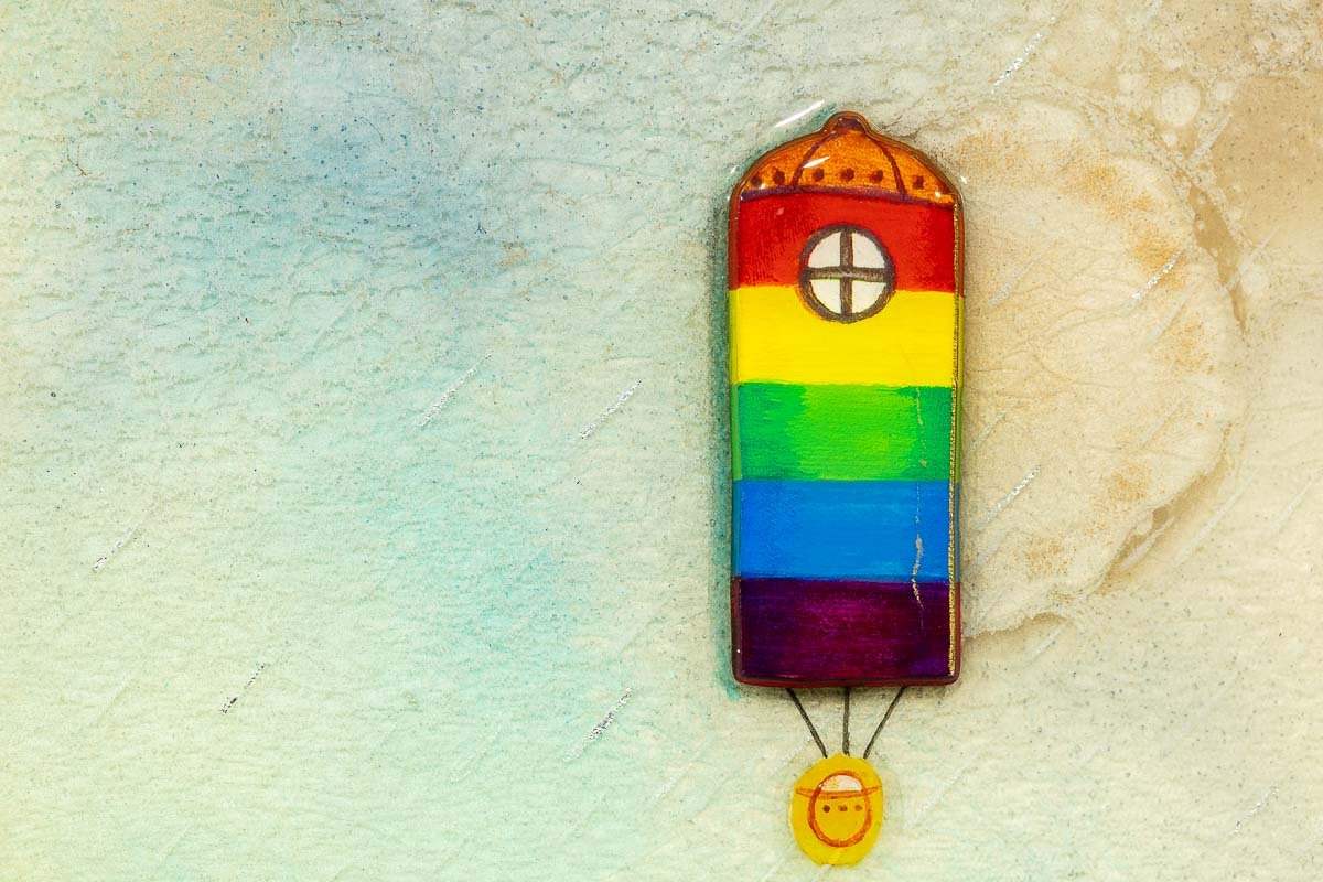 Lollipop Lane - Original - SOLD by artist Kerry Darlington - Wyecliffe Galleries