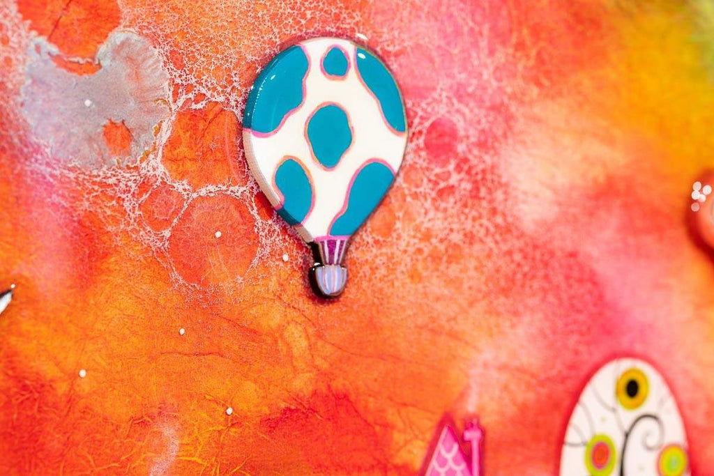 Lollipop Lane - Original - SOLD by artist Kerry Darlington - Wyecliffe Galleries