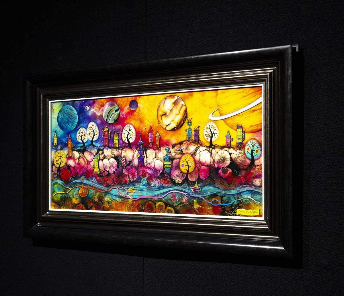 Lollipop Planet - Unique Edition by artist Kerry Darlington - Wyecliffe Galleries