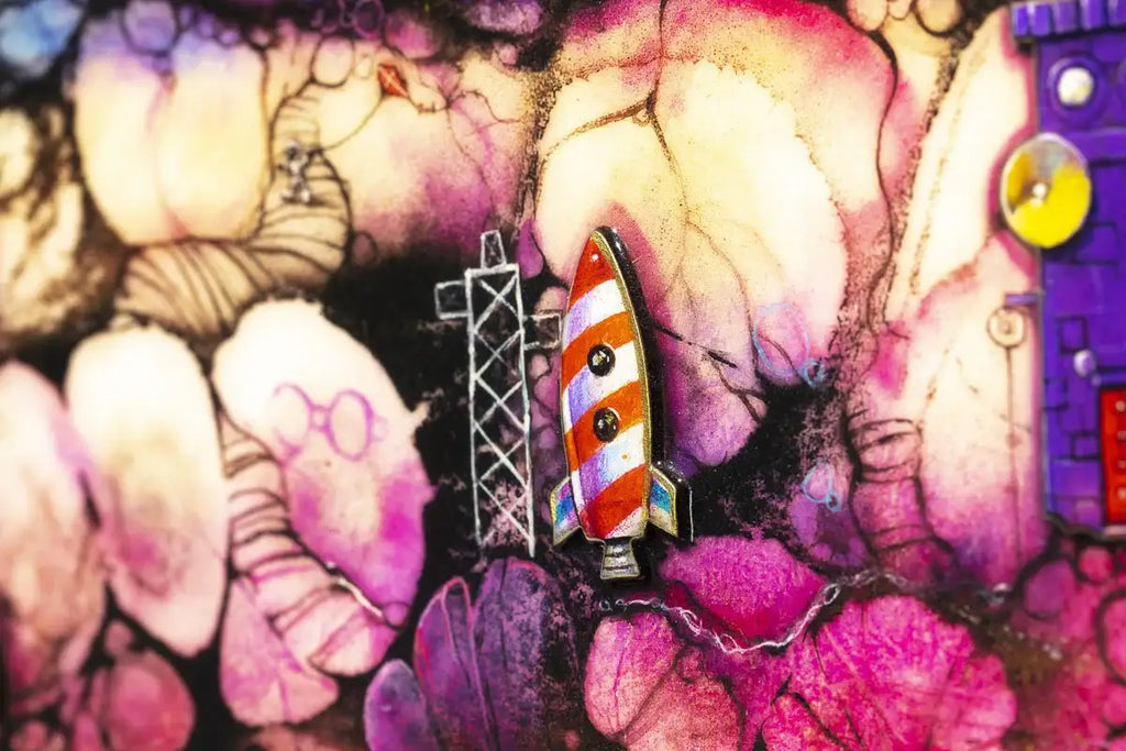 Lollipop Planet - Unique Edition by artist Kerry Darlington - Wyecliffe Galleries