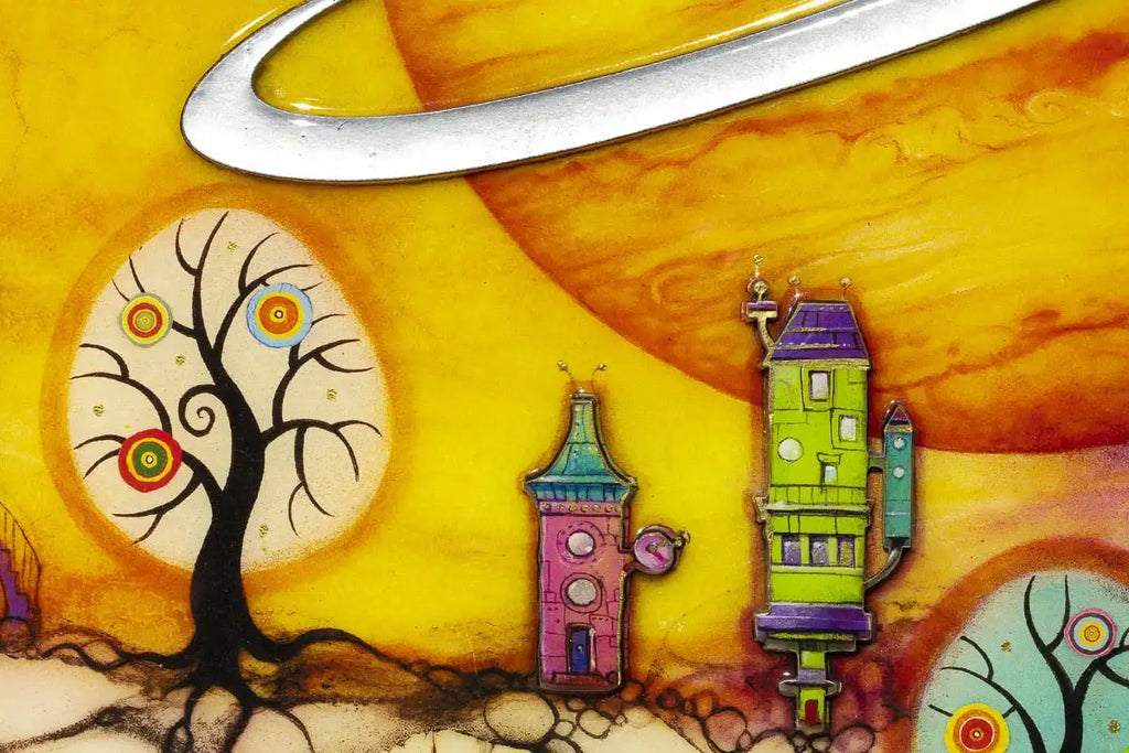 Lollipop Planet - Unique Edition by artist Kerry Darlington - Wyecliffe Galleries