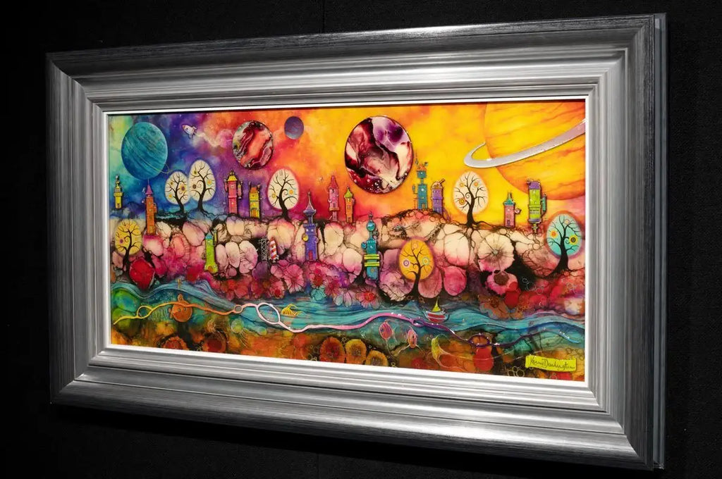 Lollipop Planet - Unique Edition by artist Kerry Darlington - Wyecliffe Galleries