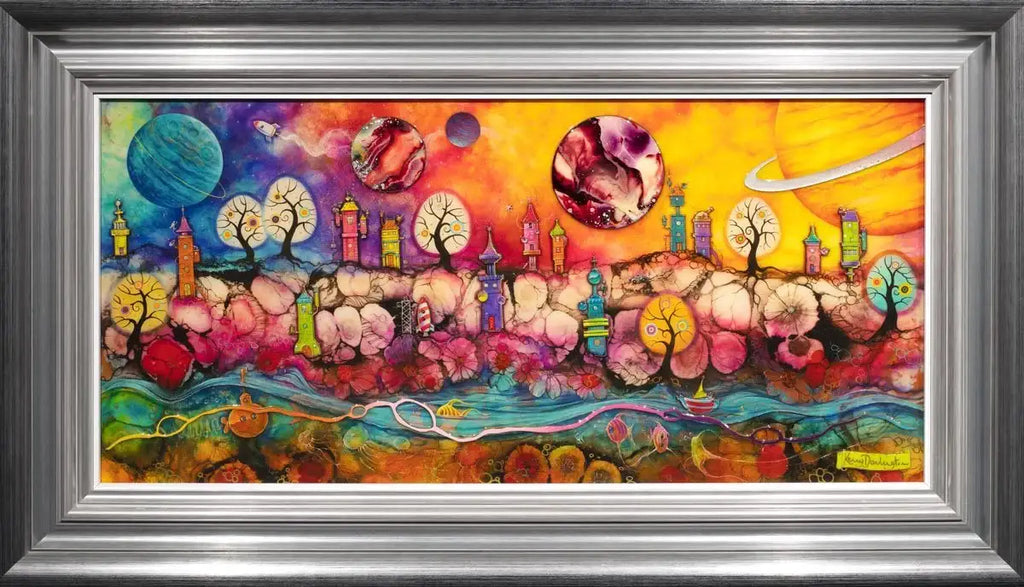 Lollipop Planet - Unique Edition by artist Kerry Darlington - Wyecliffe Galleries