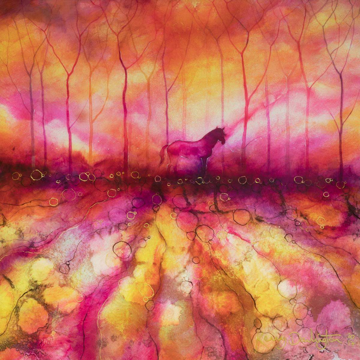 Loner - Original - SOLD by artist Kerry Darlington - Wyecliffe Galleries