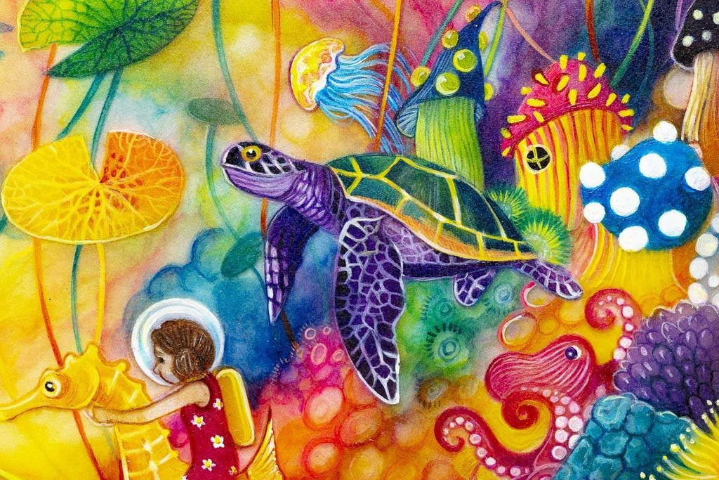 Lost Worlds - Original - SOLD by artist Kerry Darlington - Wyecliffe Galleries