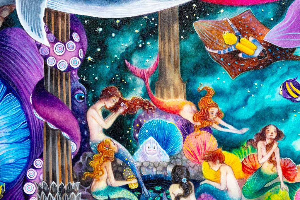 Lost Worlds - Original - SOLD by artist Kerry Darlington - Wyecliffe Galleries