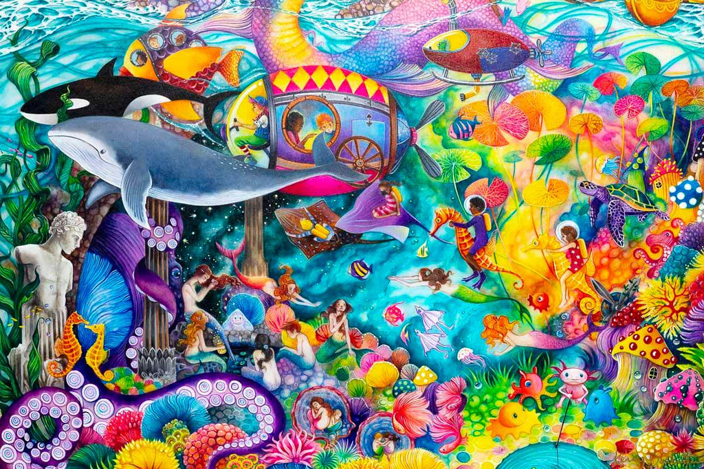 Lost Worlds - Original - SOLD by artist Kerry Darlington - Wyecliffe Galleries