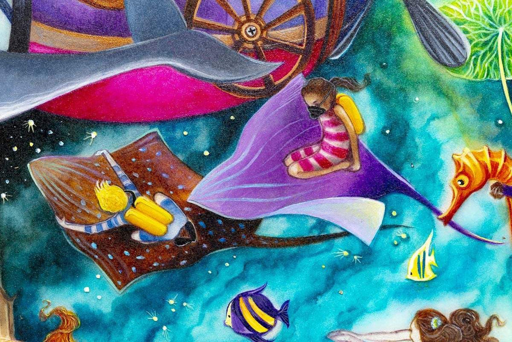 Lost Worlds - Original - SOLD by artist Kerry Darlington - Wyecliffe Galleries