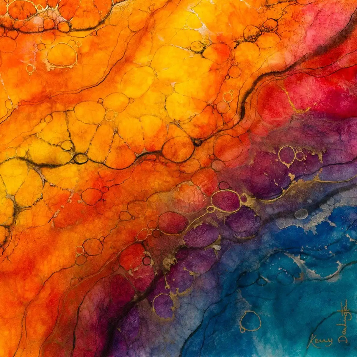 Makian - Original - SOLD by artist Kerry Darlington - Wyecliffe Galleries