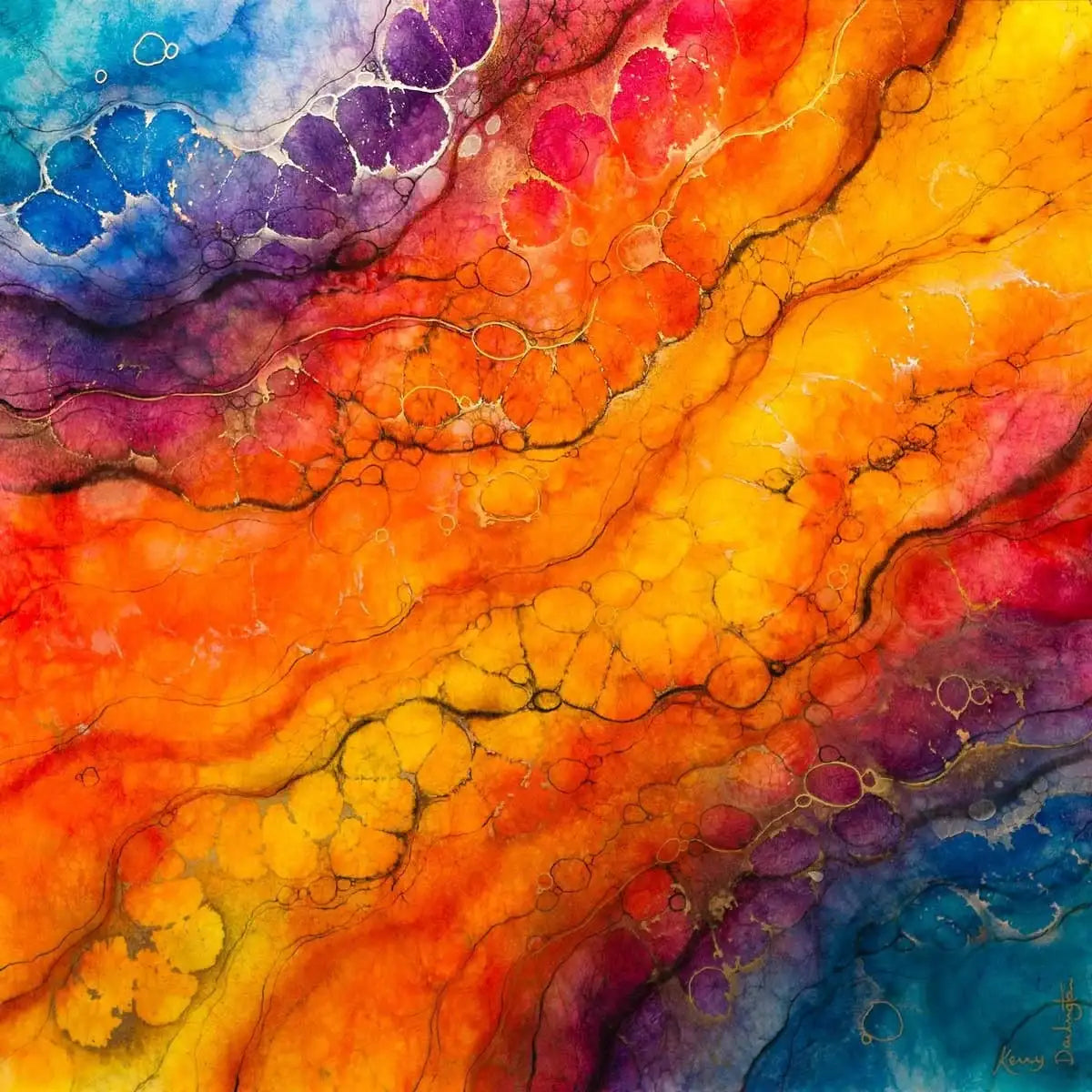 Makian - Original - SOLD by artist Kerry Darlington - Wyecliffe Galleries