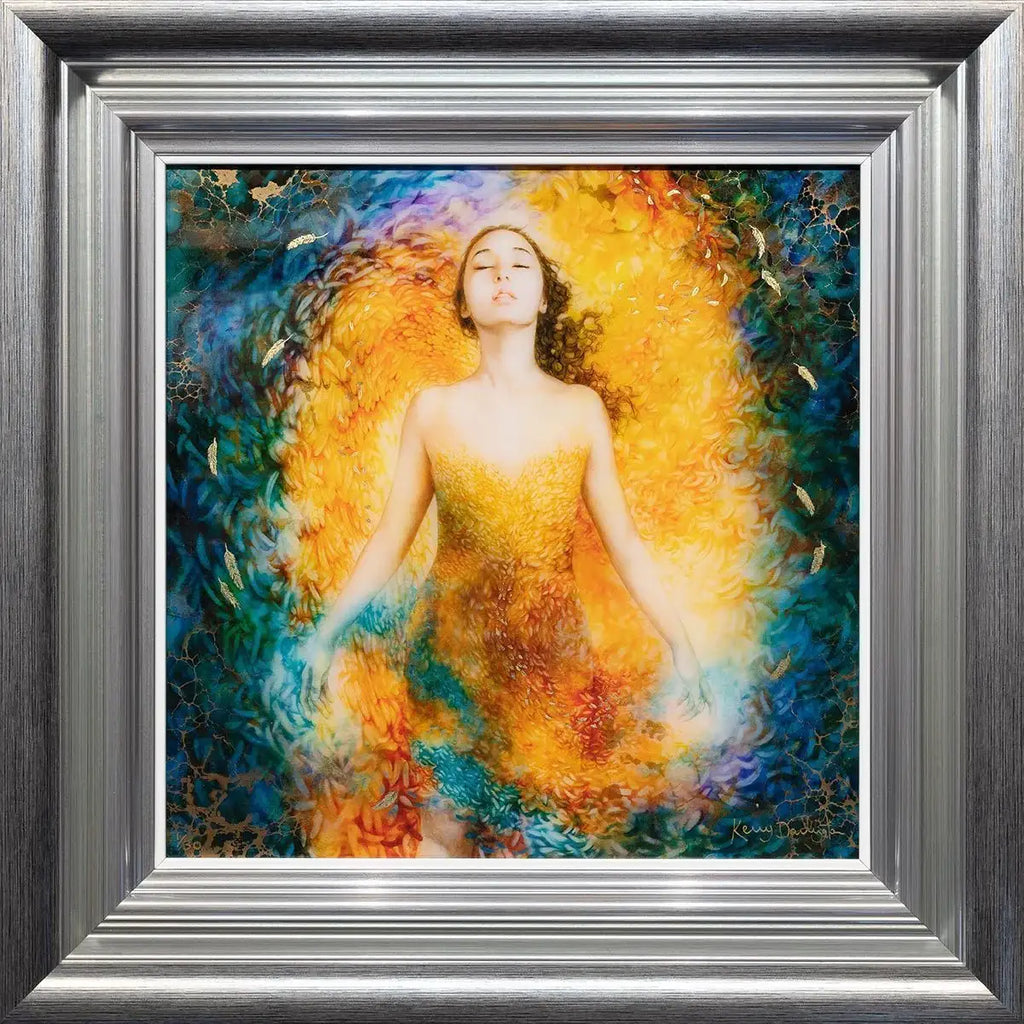 Birth Of An Angel & Angel Illuminated - Matching SET - SOLD by artist Kerry Darlington - Wyecliffe Galleries