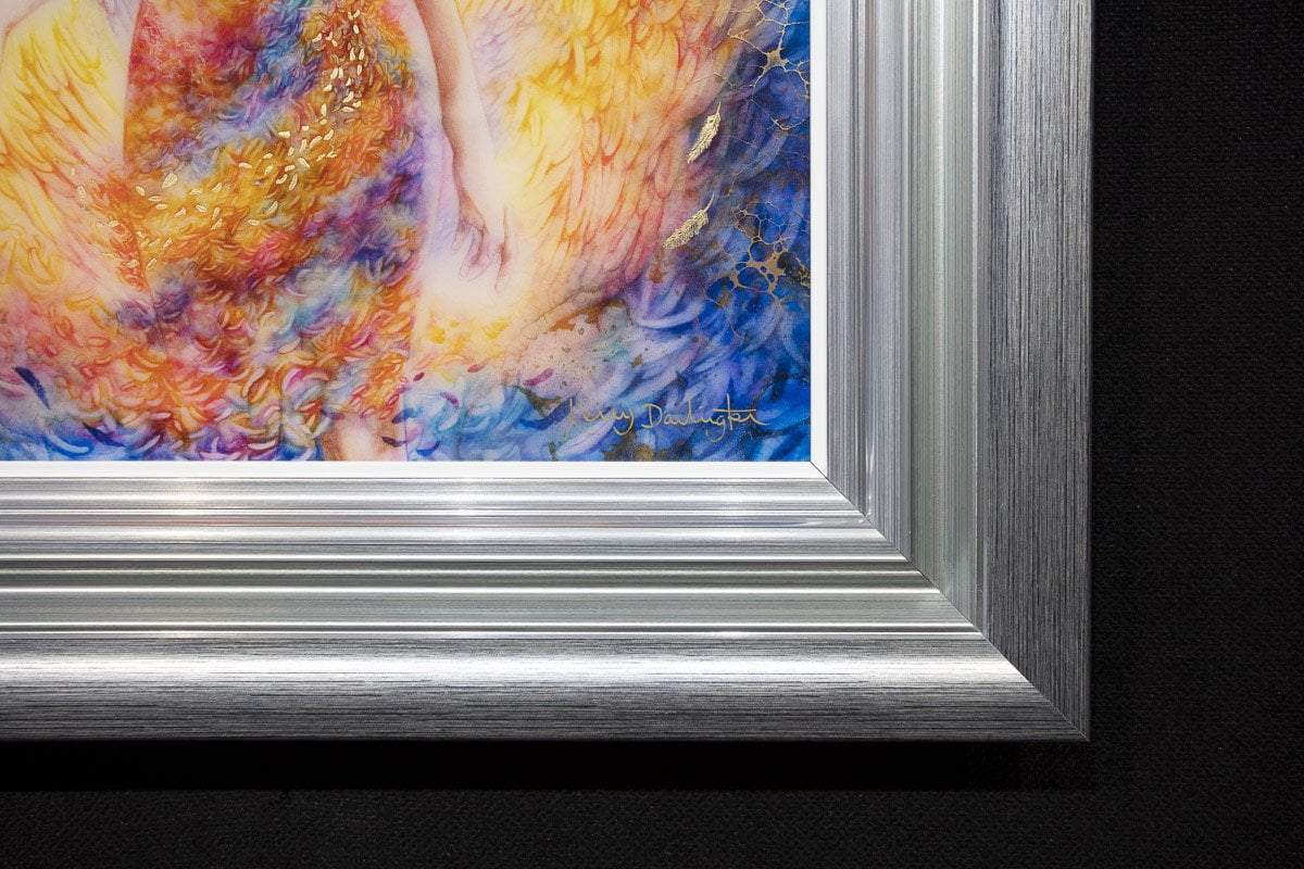 Birth Of An Angel & Angel Illuminated - Matching SET - SOLD by artist Kerry Darlington - Wyecliffe Galleries